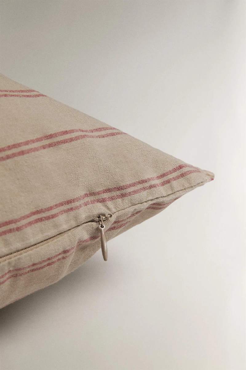 STRIPED THROW PILLOW COVER