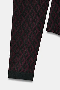 JACQUARD SEAMLESS SKI COLLECTION BODYSUIT