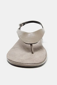 LIMITED EDITION FLAT LEATHER SANDALS