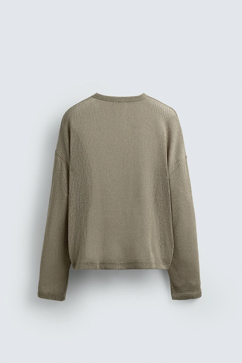 T-SHIRT STRUCTURE AJOURÉE