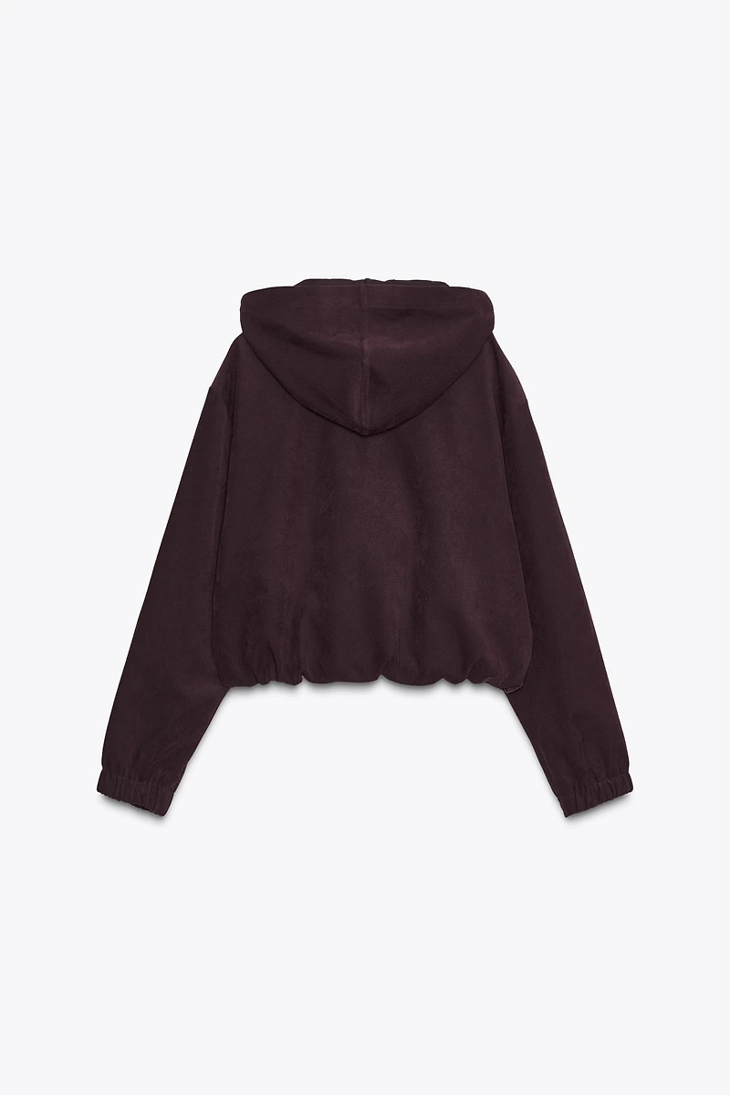 BLOUSON BOMBER À CAPUCHE