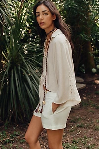 COMBINED CROCHET KNOT SHIRT