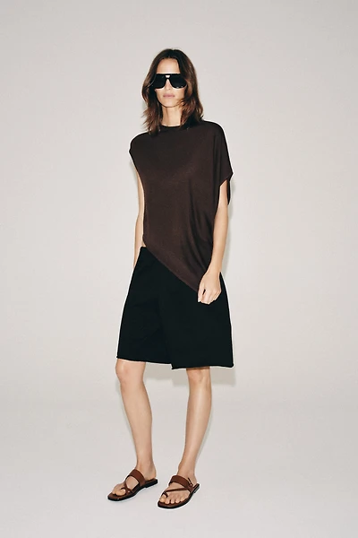 TOP ASYMÉTRIQUE EN MAILLE