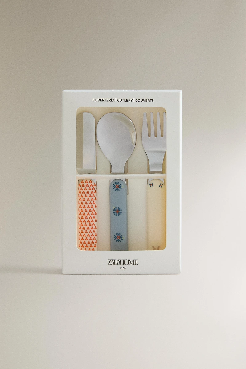 KIDS' BUNNY FLATWARE SET