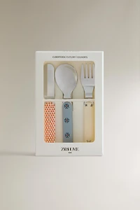 KIDS' BUNNY FLATWARE SET