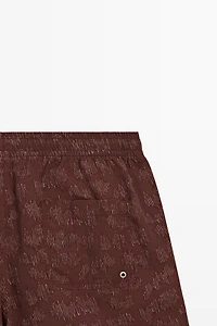 Printed swimming trunks