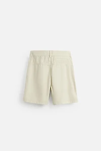 WASHED COTTON BERMUDA SHORTS