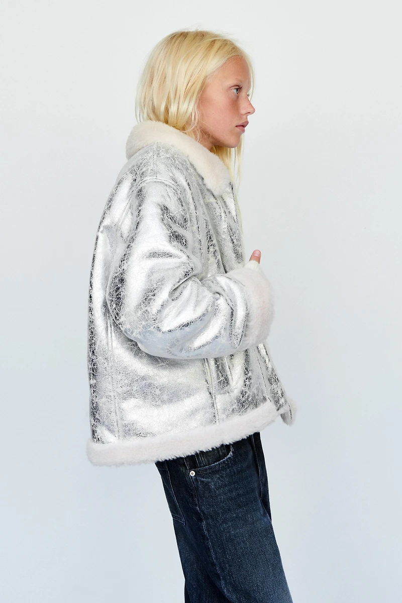 METALLIC DOUBLE-FACED JACKET