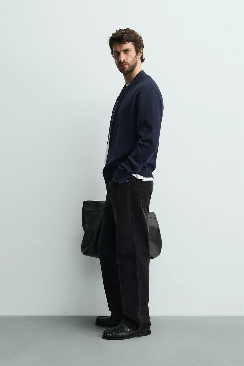 COTTON BLEND KNIT JACKET