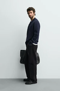 COTTON BLEND KNIT JACKET