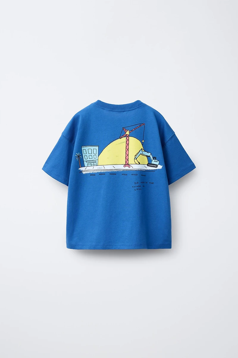 CRANE PRINT T-SHIRT