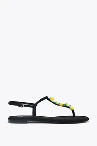 BEADED STRAP SANDALS
