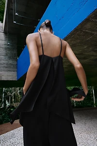 DOUBLE LAYER BRAIDED STRAP JUMPSUIT