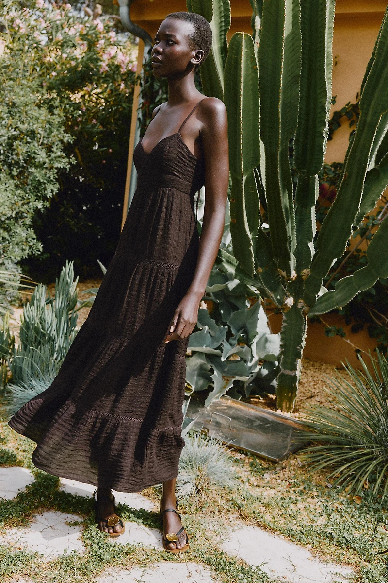 LONG STRAPPY DRESS