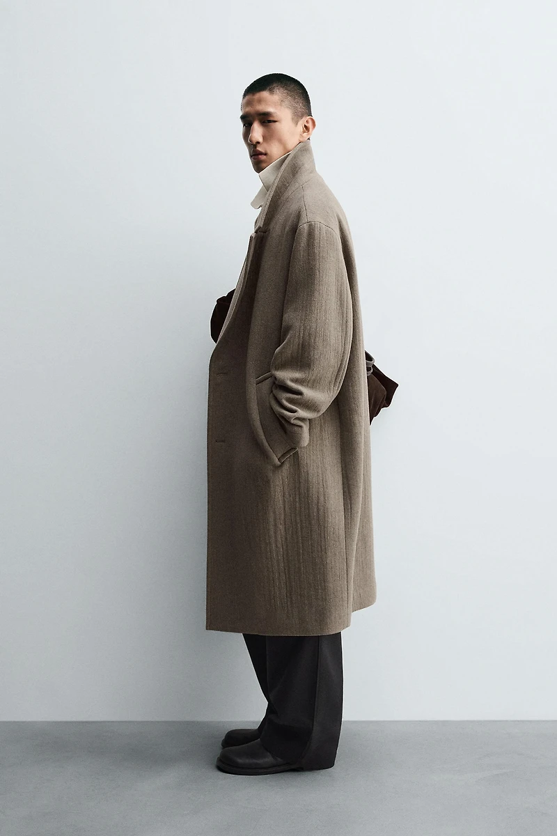 RELAXED FIT WOOL COAT