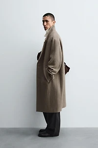 RELAXED FIT WOOL COAT