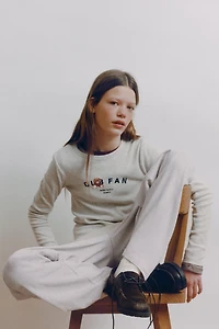 PRINTED RIBBED T-SHIRT