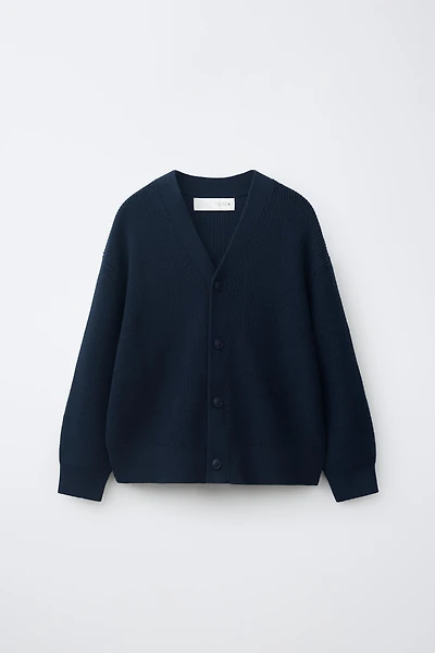 PURL KNIT CARDIGAN