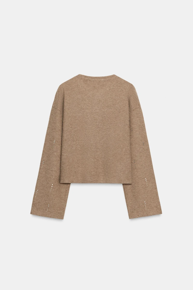 SPARKLY RIBBED JUMPER