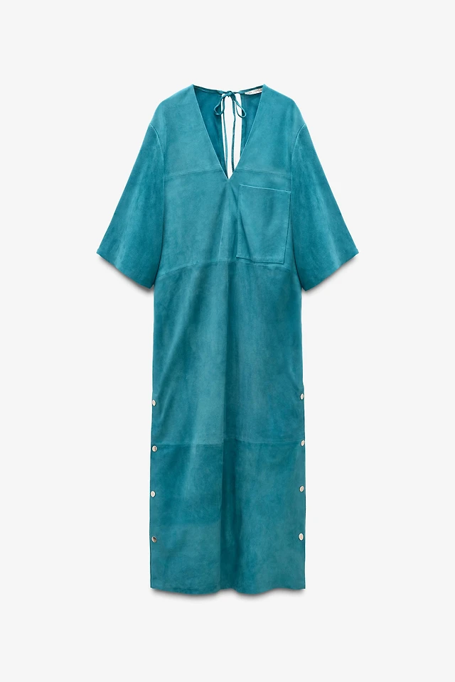 zara green suede dress Tuckernuck Green Tassel Downing Dress Green / XXS