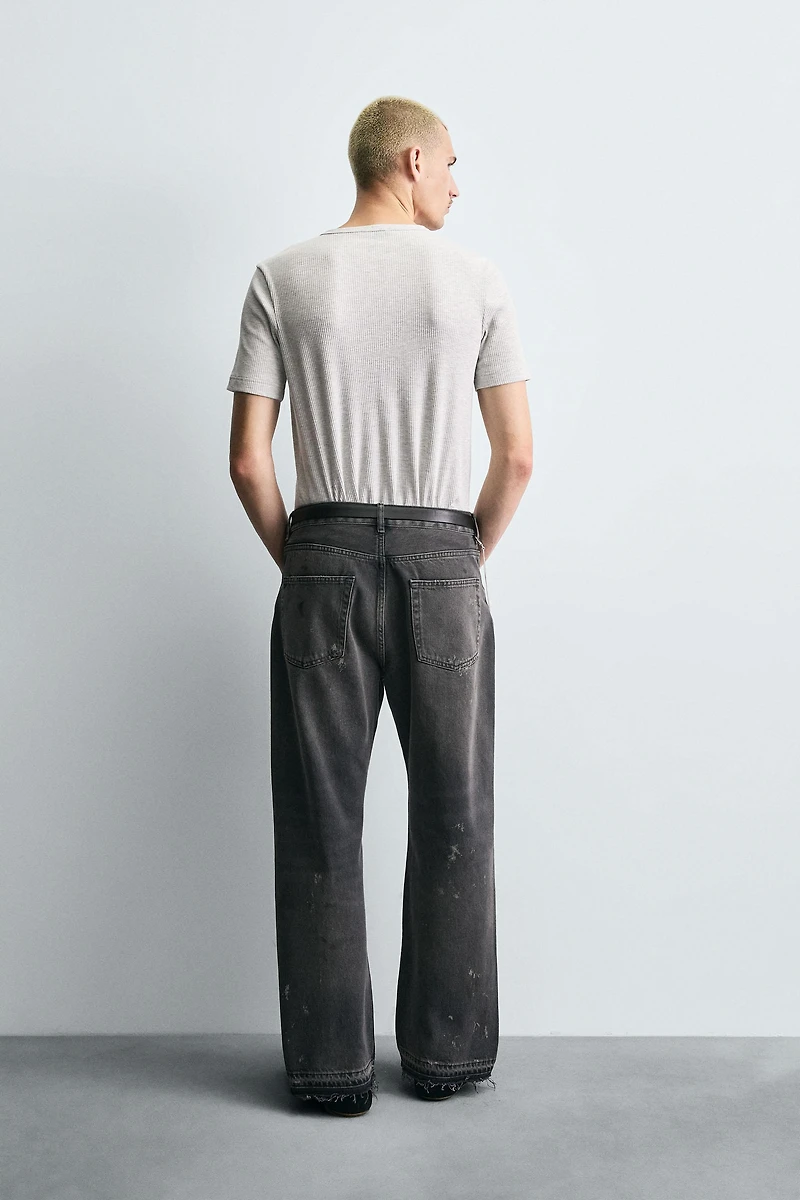 SPLATTER LOOSE FIT JEANS