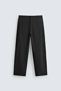 RELAXED FIT PLEATED PANTS