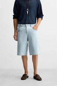 BERMUDA EN DENIM COUPE AMPLE
