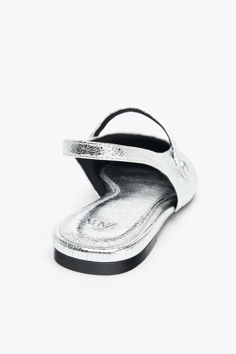 BALLERINES EFFET MÉTALLISÉ