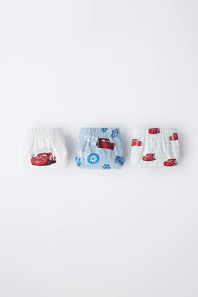 1 1/2-6 YEARS/ THREE-PACK CARS LIGHTNING MCQUEEN © DISNEY UNDERWEAR