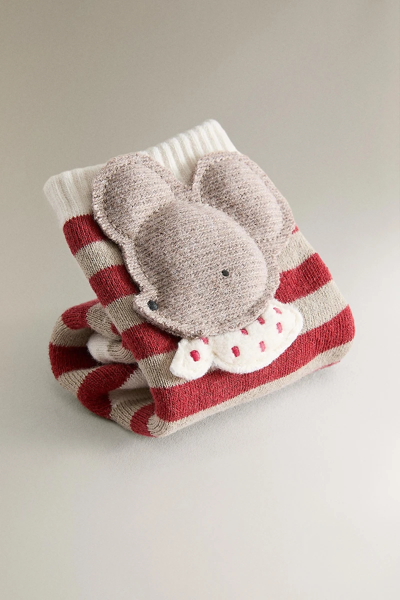 CHILDREN'S CHRISTMAS MOUSE STOCKING