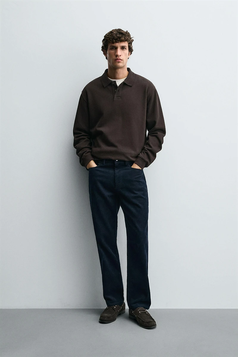 BASIC STRUCTURED POLO SHIRT