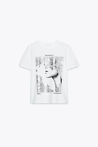 T-SHIRT ESTAMPAGE MÉTALLISÉ