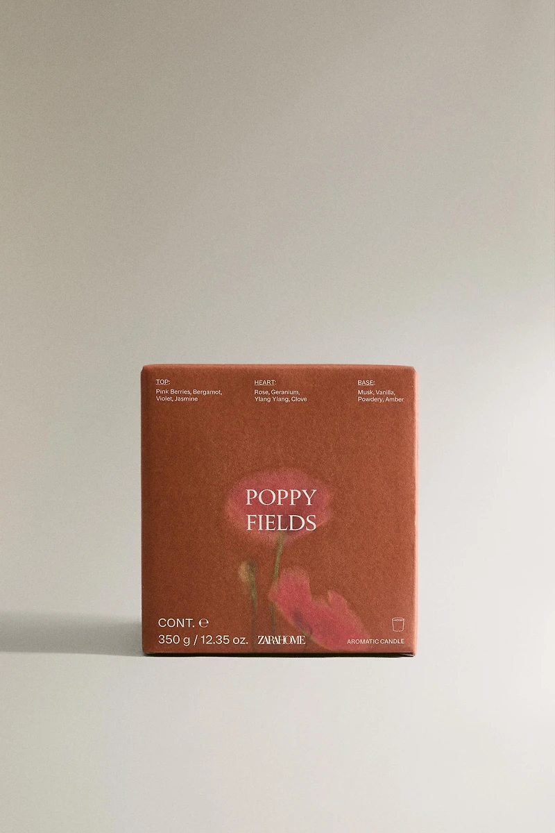 (350 G) POPPY FIELDS SCENTED CANDLE