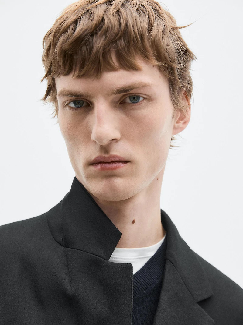 Flannel suit blazer - LIMITED