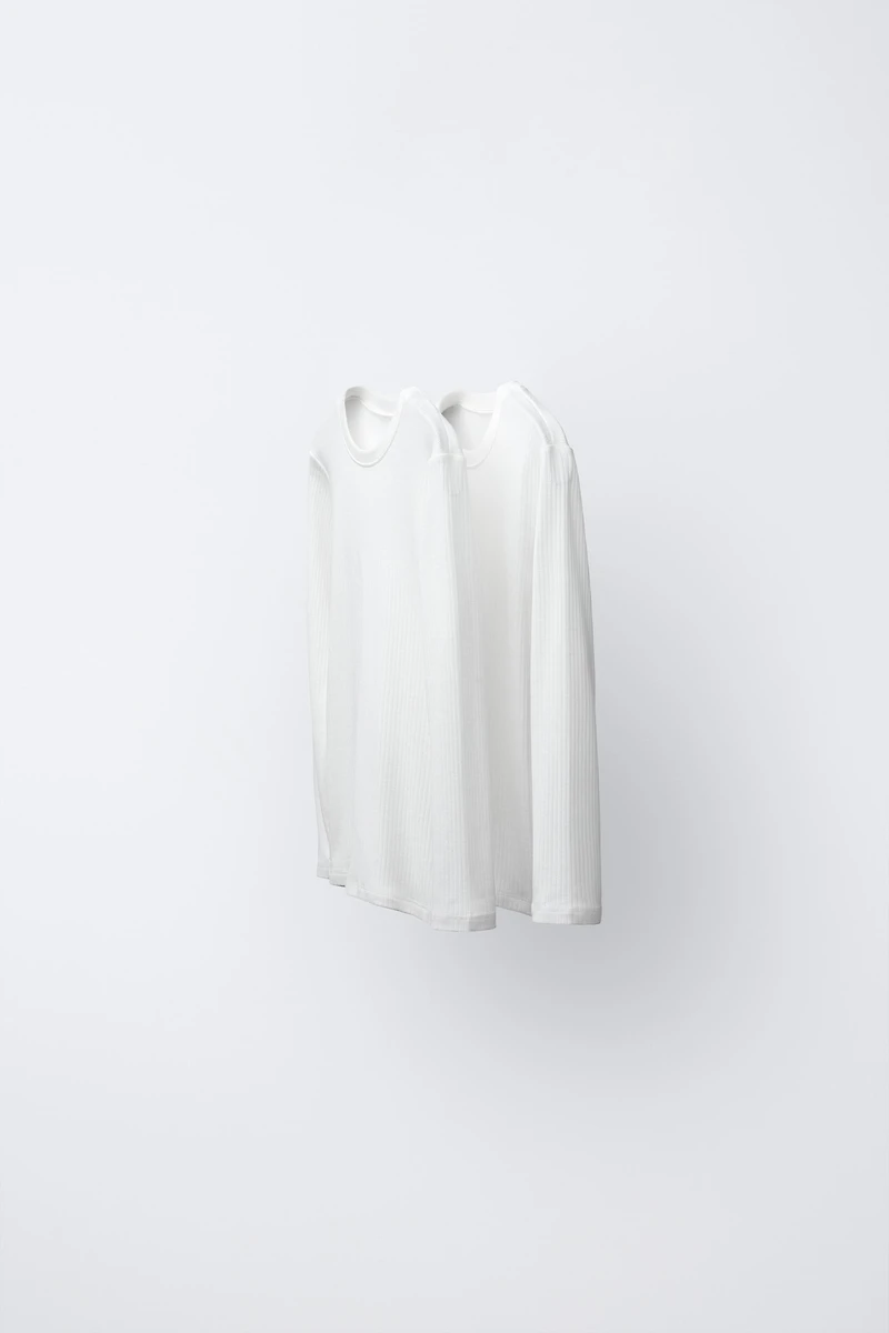 6- YEARS/ TWO-PACK OF RIBBED T-SHIRTS