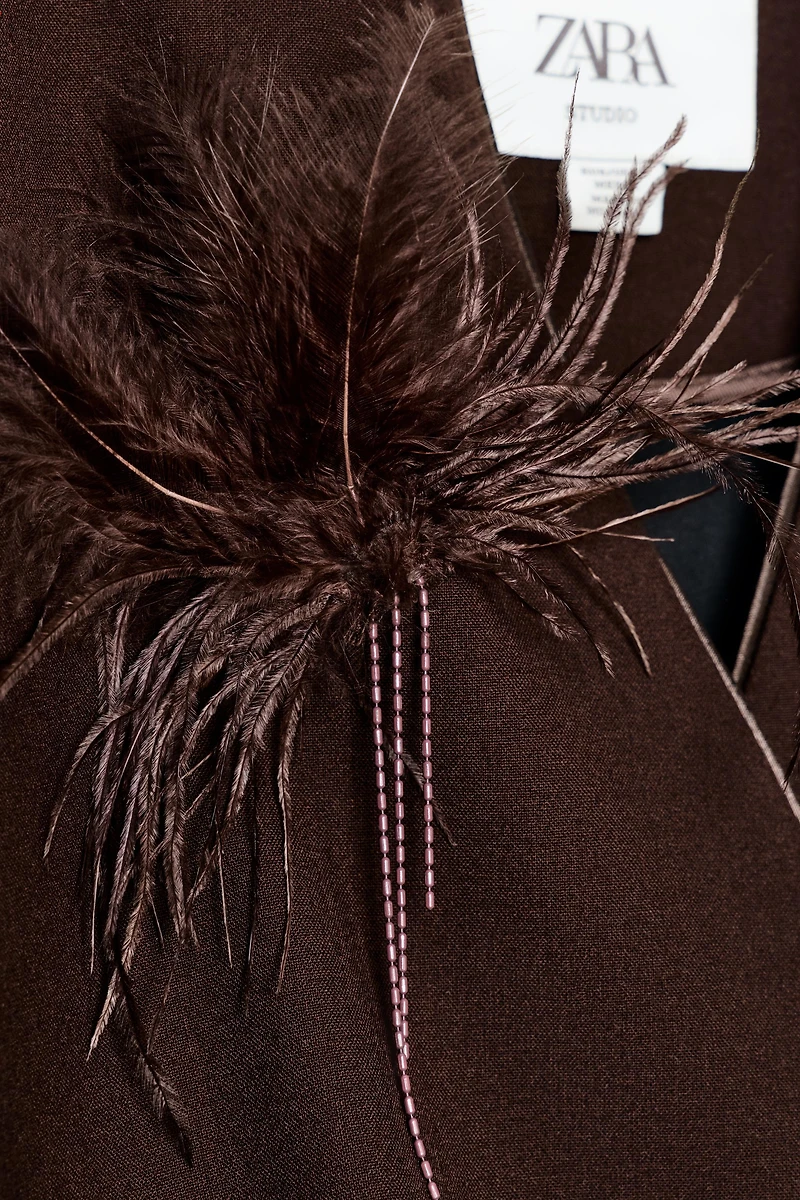 DRAPED FEATHER LIMITED EDITION SHIRT