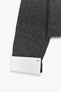 COMBINATION KNIT CARDIGAN