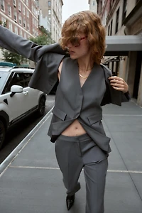 LONG DOUBLE BREASTED VEST
