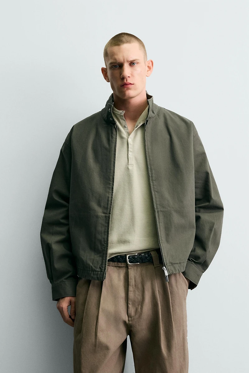 BLOUSON COURT ZIPPÉ