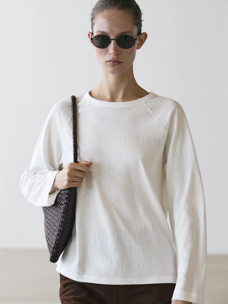 100% cotton long sleeve T-shirt