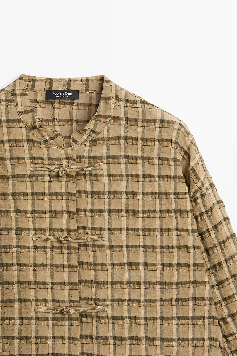 Flowing checkered shirt