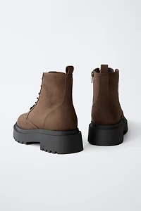 TRACK ANKLE BOOTS