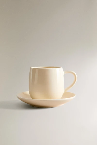 PLAIN STONEWARE COFFEE CUP