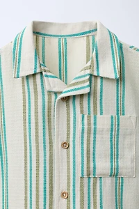 TEXTURED STRIPED SHIRT