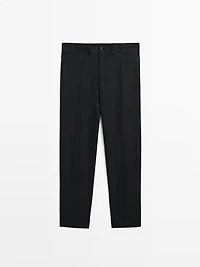 100% linen trousers