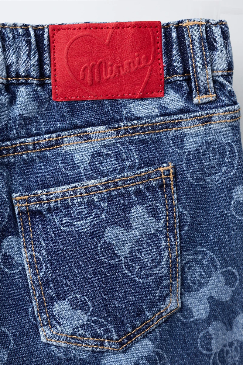 MINNIE MOUSE © DISNEY PRINT CULOTTE JEANS