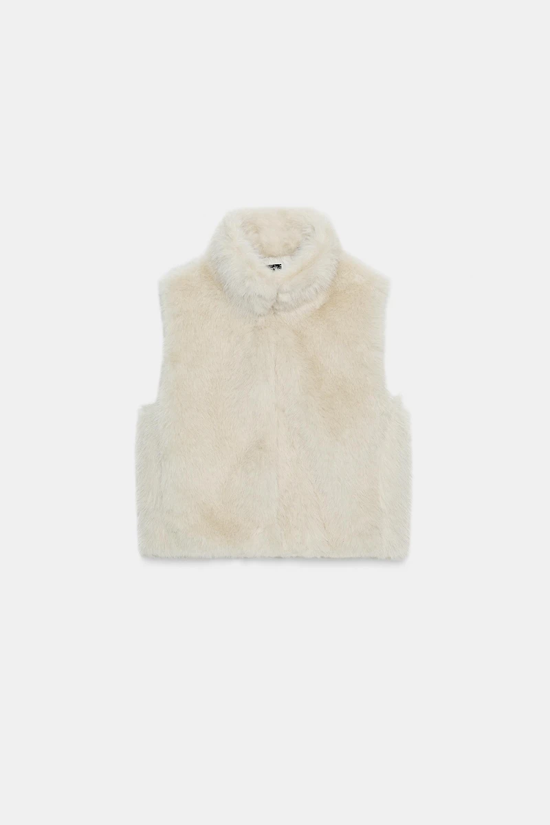 FAUX FUR VEST