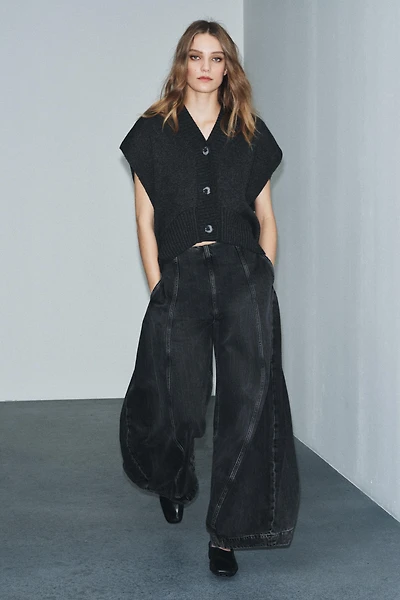 ZW COLLECTION BALLOON HIGH-RISE JEANS