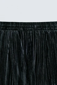 PANTALON PLISSÉ VELOURS