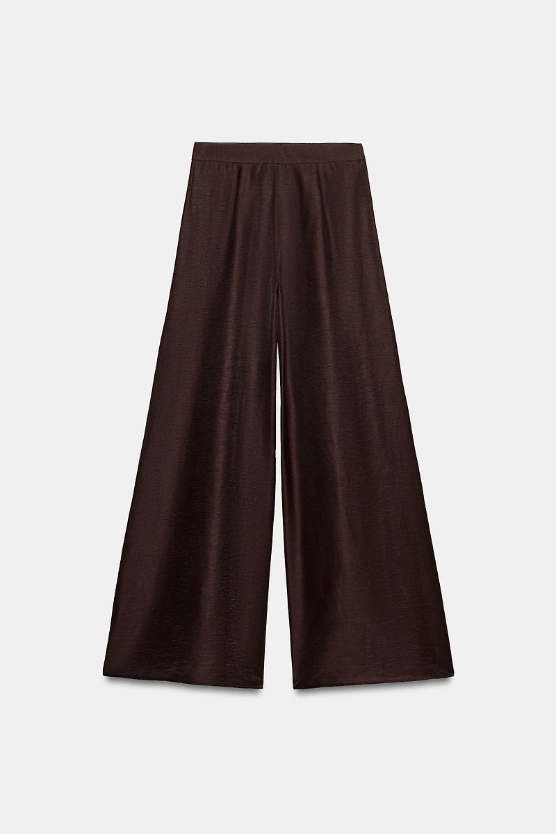 WIDE-LEG LINEN PANTS